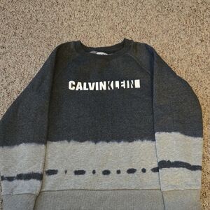 Calvin Klein Womens Two-Tone Gray Crewneck Sweater